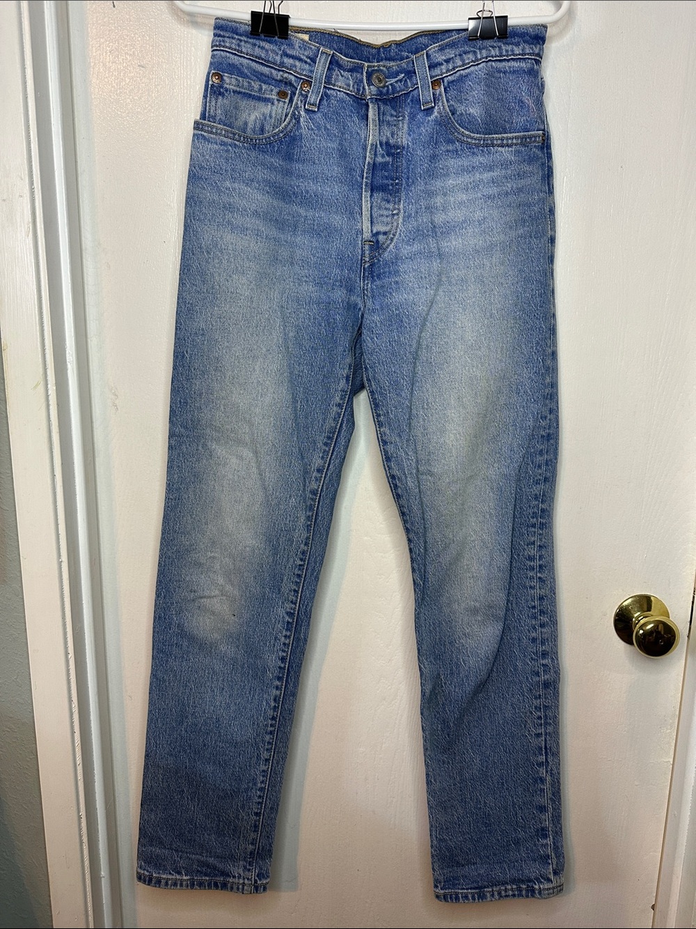Levi's 501 Light Blue Straight-Leg Women's Jeans